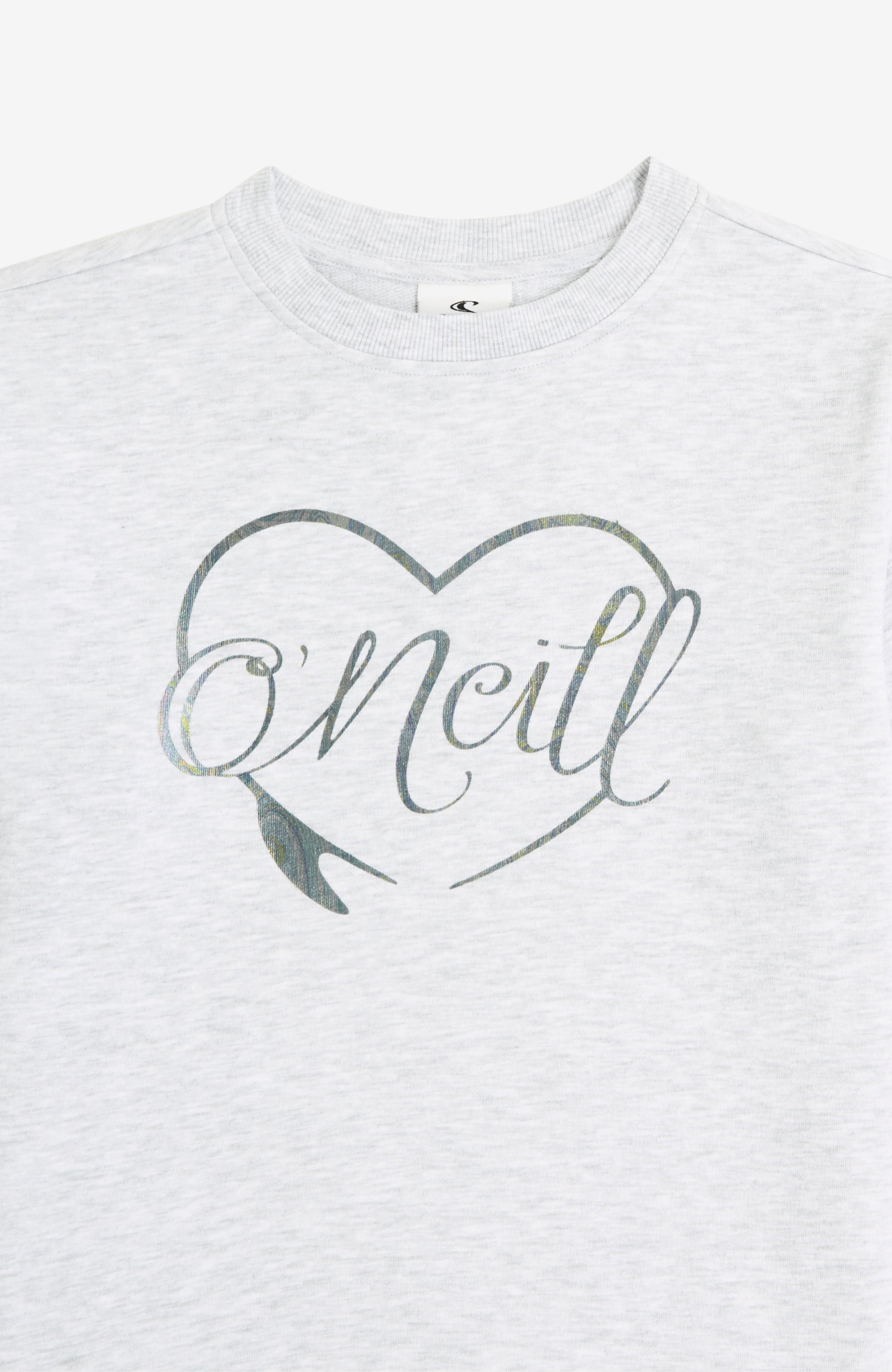 Essentials Crew - White Melange