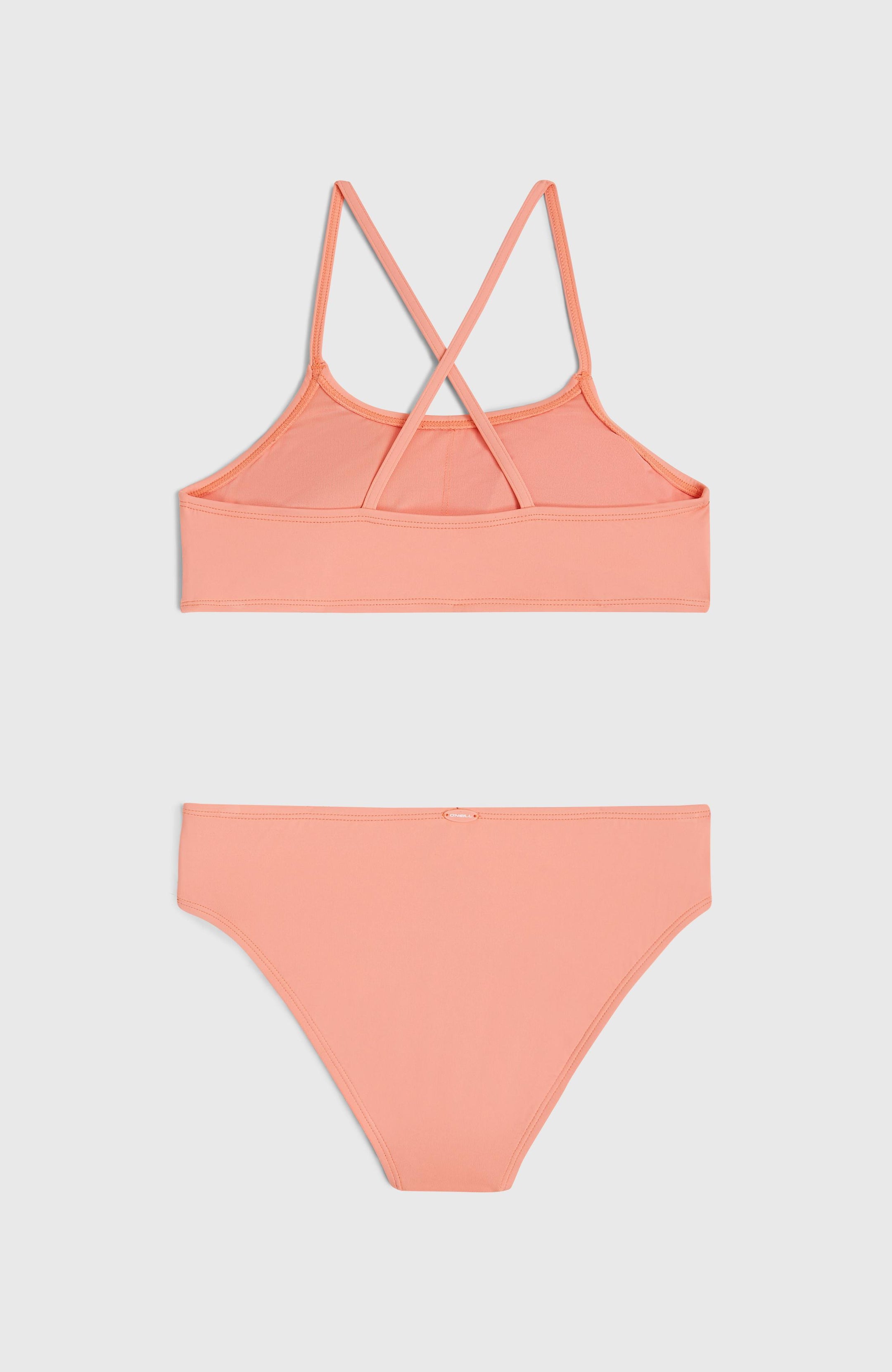 Essentials Bralette Bikini Set - Coral Pink