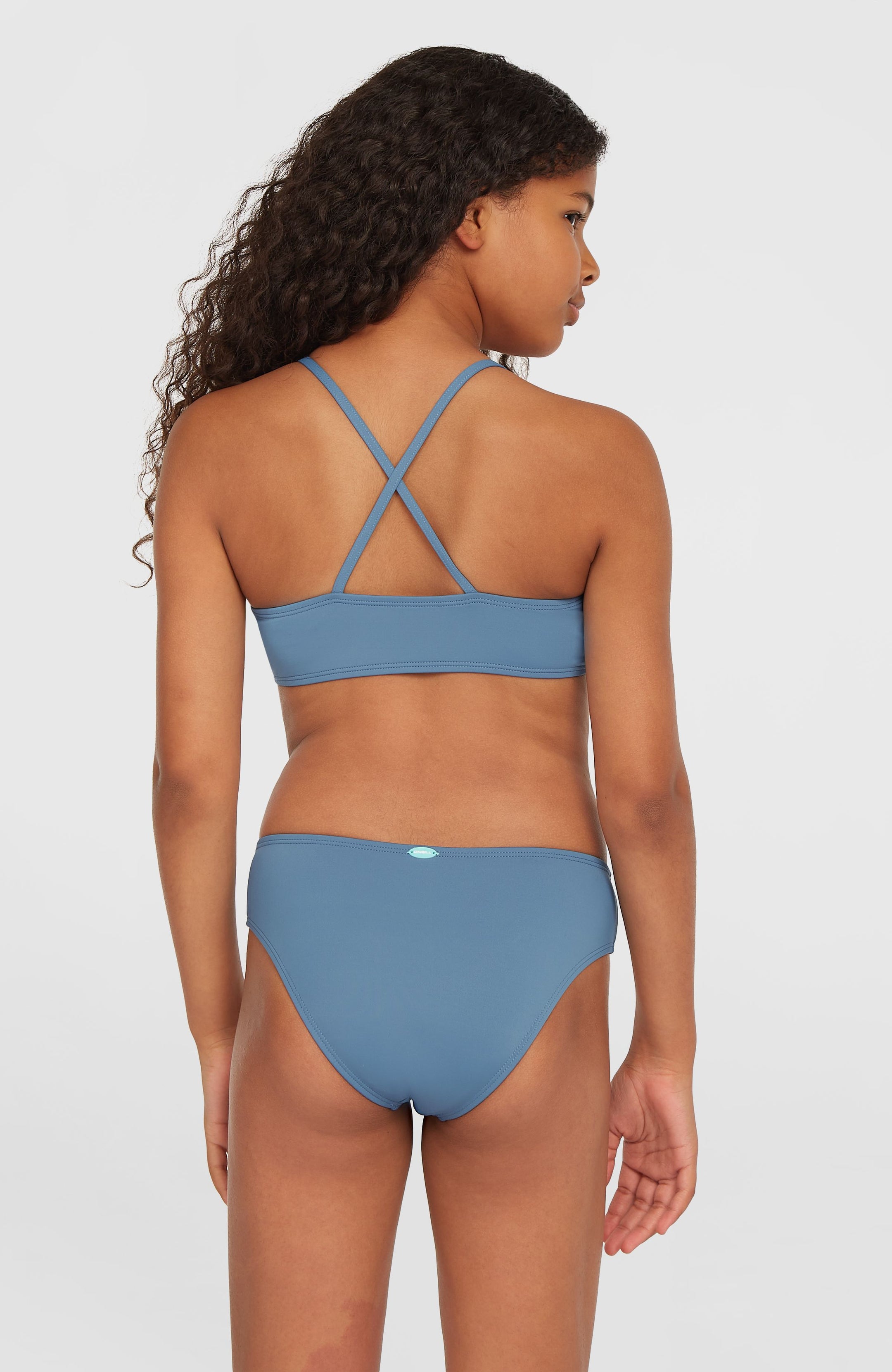 Essentials Bralette Bikini Set - Copen Blue