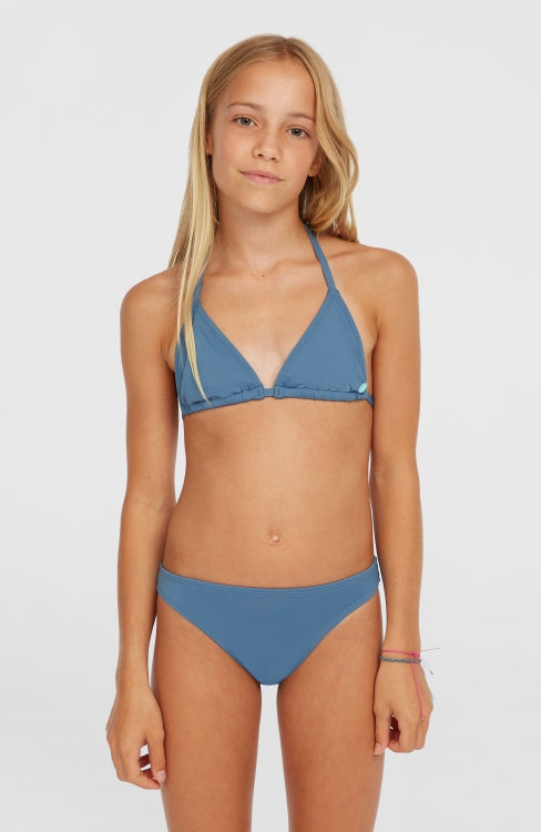 Essentials Triangle Bikini Set - Copen Blue