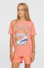 O'Neill Front Graphic T-Shirt - Coral Pink