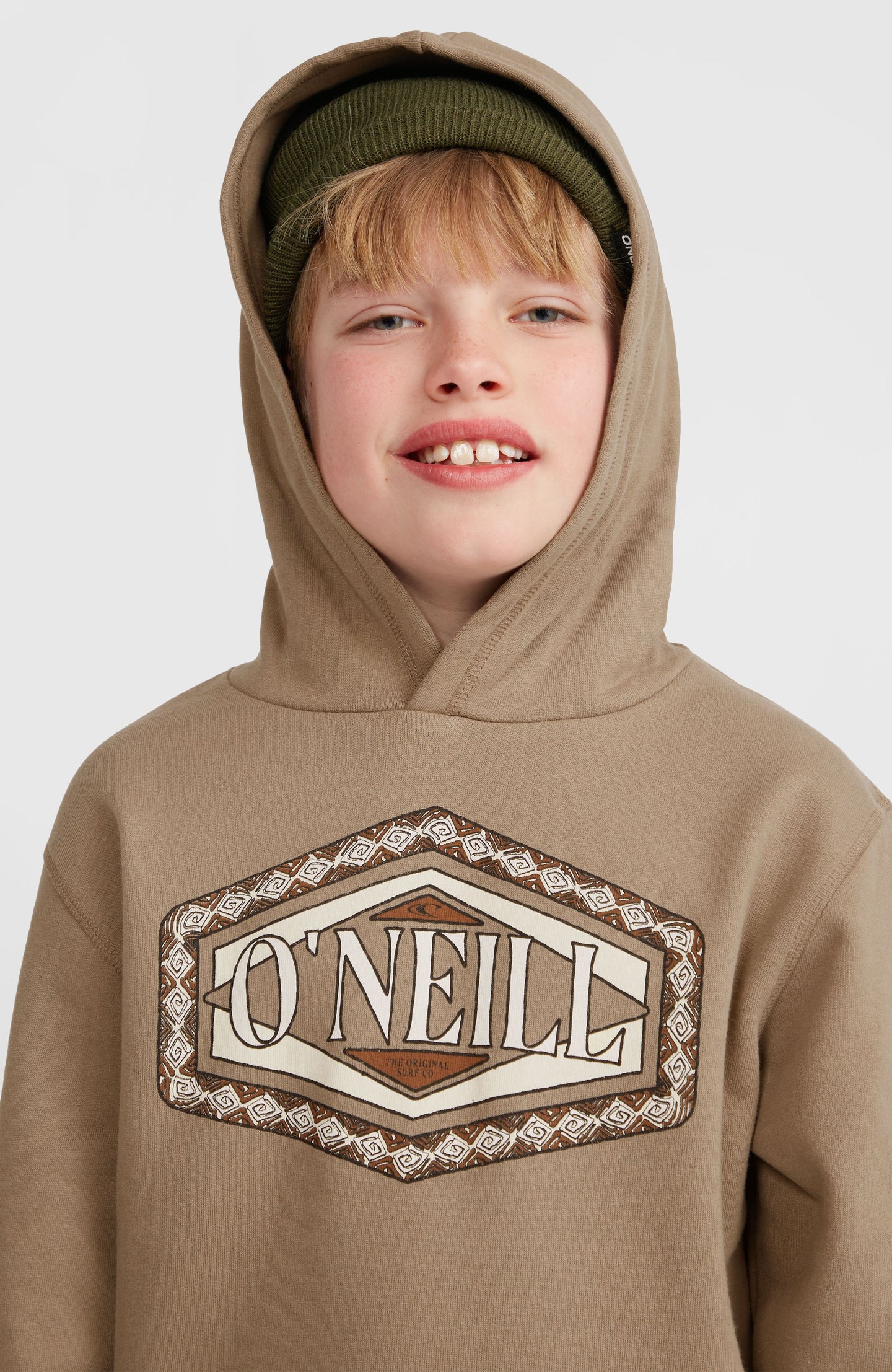 O'Neill Front Print Hoodie - Concrete