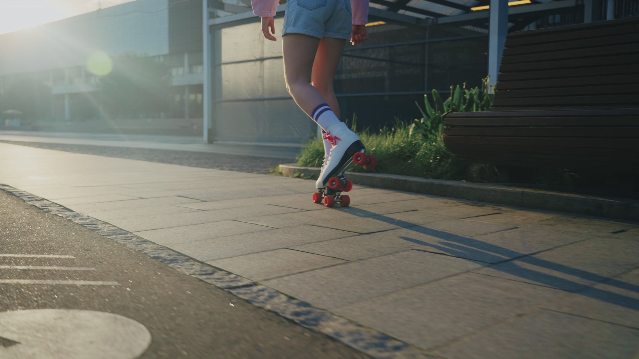 a girl going for a rollerskate session - urbaneight