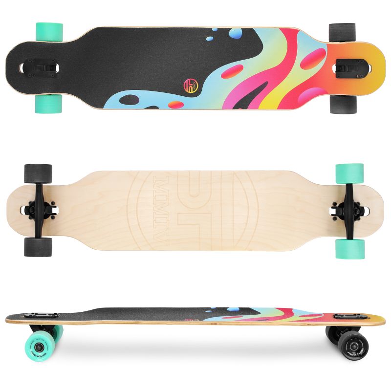Spokey Longbay Pro Freeride Longboard Skateboard mutlicolor